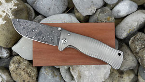 Damastmesser SR-1 Titanium Raindrop Damast