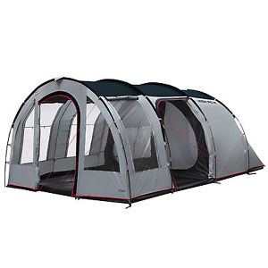 HIGH PEAK Benito 4 Personen Familienzelt XL Tunnelzelt Festivalzelt Vorraum groß