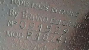 Bruno Delgrange Partition saddle, 18 inches, 4L, Buffalo, 2009