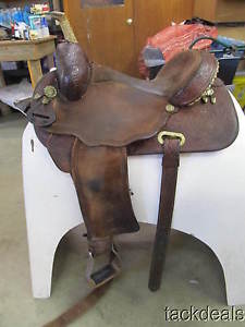 Circle Y Martha Josey Flex Barrel Saddle 14 1/2" Dark Oil Used