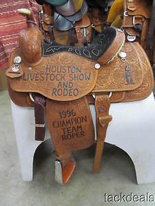 Circle Y Roping Saddle Custom Hand Made New Never Used 15"