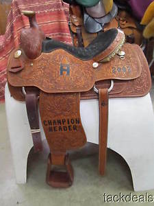 Courts Fancy Custom Roping Saddle New Never Used 15"