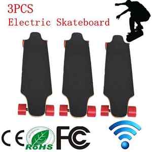 3PCS Wireless Control Electric Skateboard Longboard 2 Motors Skate Board Gifts