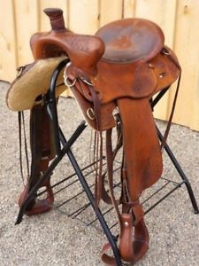 17" sawtooth custom wade trail, colt starting,  Ranch saddle