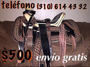Horse Saddle Montura Charra  Mejor Precio Tele (310) 614 43 32