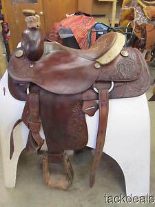 Circle Y Joe Beaver Roping Saddle 14 1/2" Lightly Used NICE