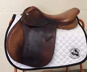 PESSOA - English/Jumping SHOW Saddle - AO - 17" - CUIR DE FRANCE - AMAZING!