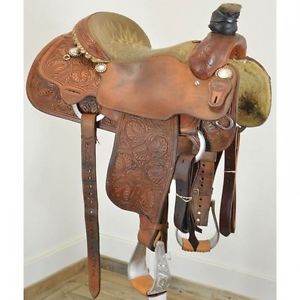 Used 15" Cowboy Collection Saddles Team Roping Saddle Code: U15COWCOLLTR78FL