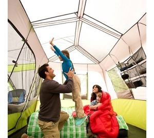 Ozark Trail 9 Person 2 Room Instant Cabin Tent with Screen Room