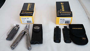 NEW Leatherman Charge XTi Titanium Multi-Tool Premium Leather Sheath + Bit Kit