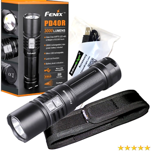 FENIX PD40R USB Rechargeable 3000 Lumen Cree XHP-70 LED Flashlight with,