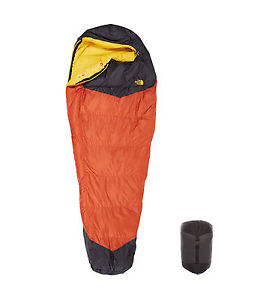 The North Face Gold Kazoo Orange Sleeping Bag (Orange Rust/Asphalt Grey,