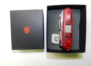 Victorinox Swiss Army Knife, Swisschamp XAVT, Ruby Red Knife # 53509, New In Box