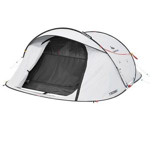 QUECHUA 2 Seconds EASY III Fresh & Black Pup up Camping tent 3 MEN