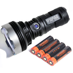Manker MK35 2550LM CREE XHP35 HI LED Taschenlampen + 4x 3400mAh 18650 Batterien