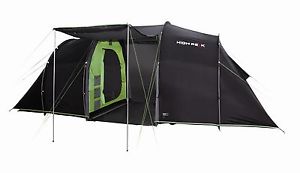 High Peak 4 Personnes Tente Tauris 4 gris foncé/vert
