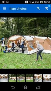 skandika Nimbus 12 Person/Man XL Family Tent 4 Sleeping Cabins 2 Entrances New