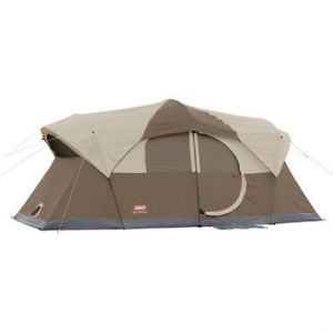 Coleman Weathermaster 10-Person Dome Tent Camping. Comfort & Spacious Sleeping