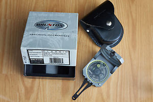 Brunton GEO Transit Classic 0-360 Degrees F-5010 Compass in Box w/Pouch+Manual!
