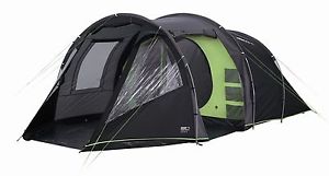 High Peak 5 Personnes Tente Paros 5 gris foncé/vert