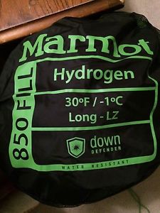 Marmot Hydrogen 30 Degree Mummy Sleeping Bag~  ULTRALIGHT Down ~ Long  Left
