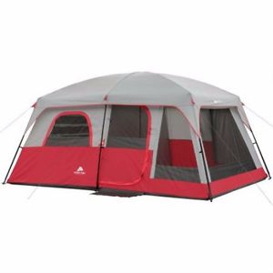 cabin tent Ozark Trail 10 Person 2 Room  80-inch center height