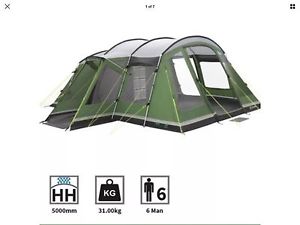 Outwell Montana 6 Tent with Footprint  Fantastic Condition Used Four Times Only