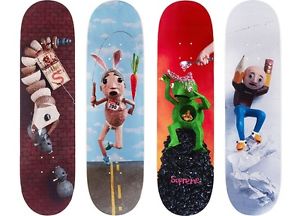 Supreme x Mike Hill Skateboard COMPLETE Full Deck Set SS17