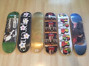 Supreme 6x lot deck flowers nore antihero et ss17 art skateboard skate box logo