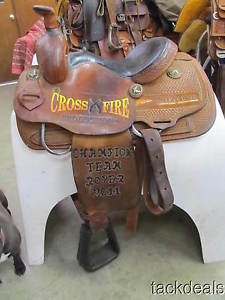 Jeff Smith Cowboy Collection 14" Roping Saddle Roper Used