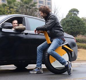 ONE WHEEL ELECTRIC MOTORCYCLE 500W SELF-BALANCING SEATED UNICYCLE + HANDLEBARS
