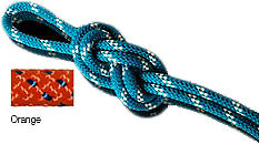 New England Ropes Km-III Static Rope, Orange, 3/8x600ft 109298: 3305-12-00600