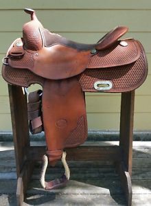 15 1/2" Billy Cook Reining Saddle Model 9032 Sulpher