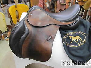 Black Country Wexford Close Contact Jumping Saddle 17" Lightly Used 2 Tone