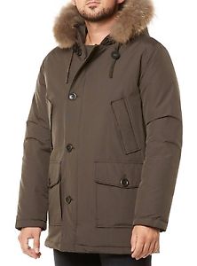 NUOVO HOX PARKA UOMO XU1900 GIACCA PIUMINO OLIVA KAKI GREEN UOMO