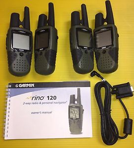 Set Of 4 - Garmin GPS Rino 120 Walkie Talkies