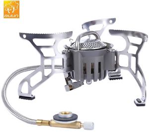 Outdoor Gas Stove Camping Foldable Aluminum Picnic Hiking Cooking Burner Stoves