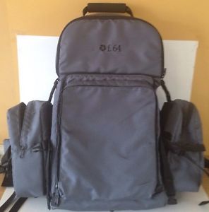 F-64 Backpack luggage for camping/hiking 5 compartments Gray Front strap closure