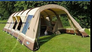 kampa polzeath (studland) 8 man polycottn tent .