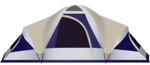 Stansport Grand 3-Room Tent, Blue/White