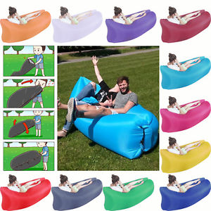 Portable Inflatable Sofa Single Sleeping Bed Air Bag Camping Waterproof Colors 1