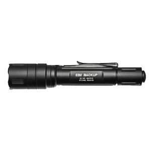Surefire EB2 Backup, 500/5 Lumens Black, Click Switch Flashlight