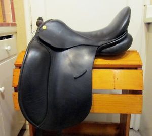 2010 Revere Saddlery "Justice" Dressage Saddle 17.5 Medium Tree 16" flaps