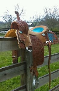 14.5 Custom Trent Ward Barrel Saddle