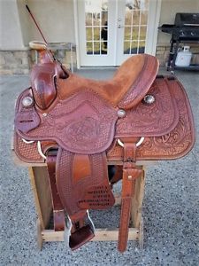 15" Sean Ryon Roping All Around Western Saddle, Brand New! Half Price!