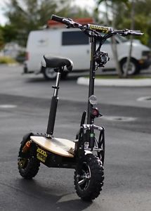 2017 HYPER RACING OFF ROAD GOLD 2000 WATT 60V ELECTRIC SCOOTER (BLACK)