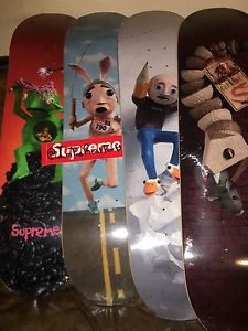 SUPREME x MIKE HILL SKATEBOARD DECK SET ... box logo bogo regretter brains snake