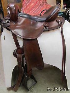 Allegany Mountain Custom Gaited Trail Saddle 15 1/2" WIDE Lightly Used