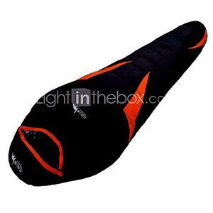 Sleeping Bag Mummy Bag Single -25℃ Goose Down 1800g 215X80 Camping Waterproof
