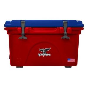 26qt Orca Cooler Red/blue